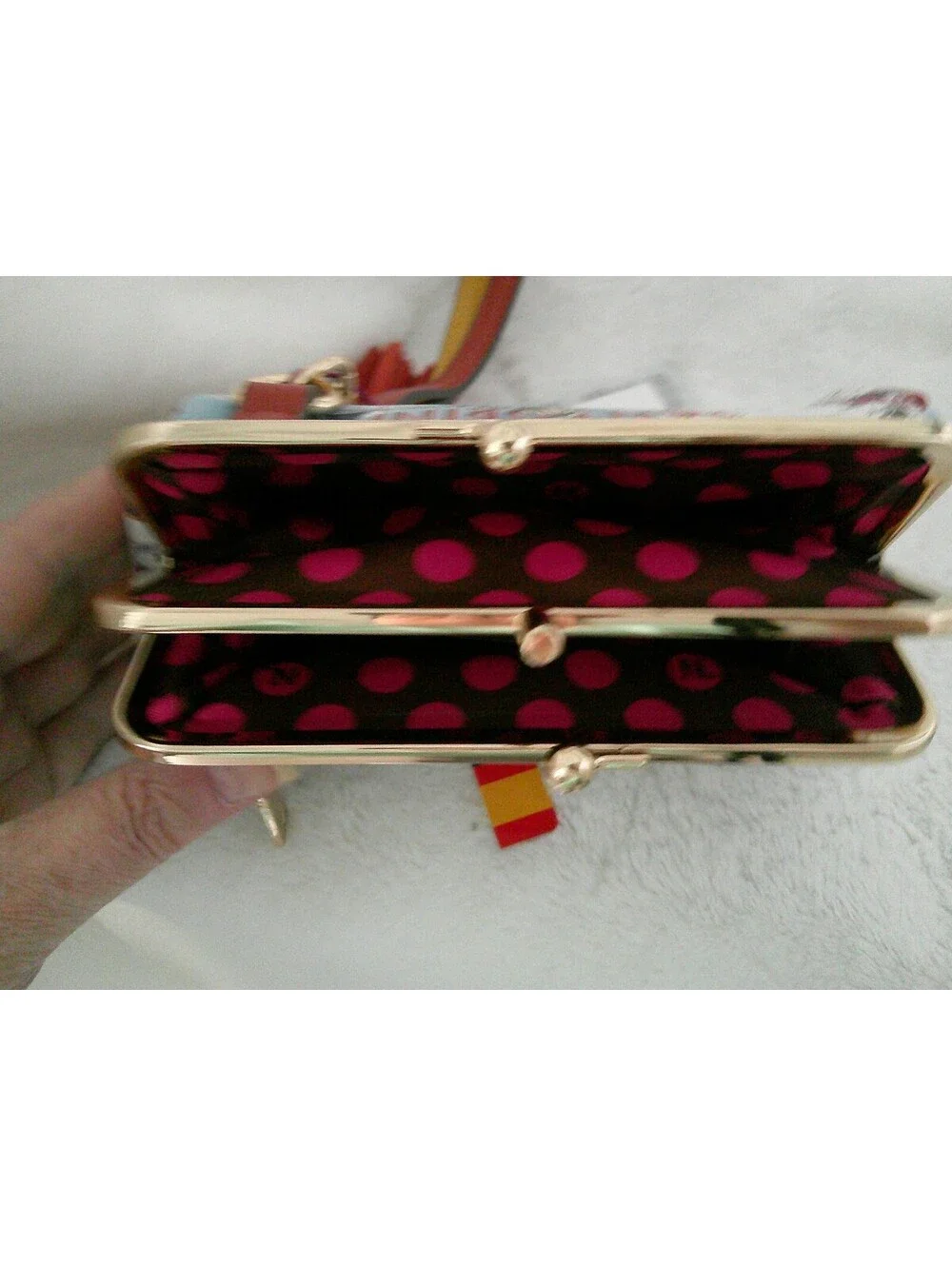 Nicole Lee Santorini Themed Wristlet Wallet Tassel & Charms